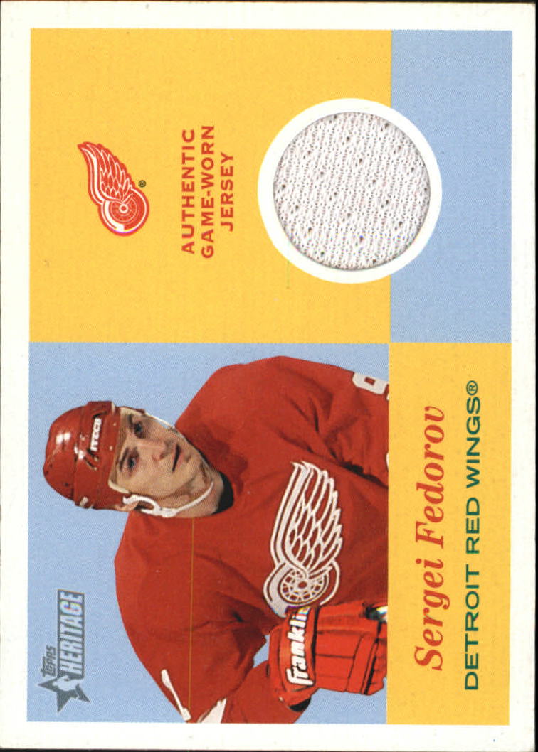 2001-02 Topps Heritage Jerseys #JSF Sergei Fedorov