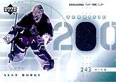 2001-02 UD Challenge for the Cup Jerseys #TSB Sean Burke