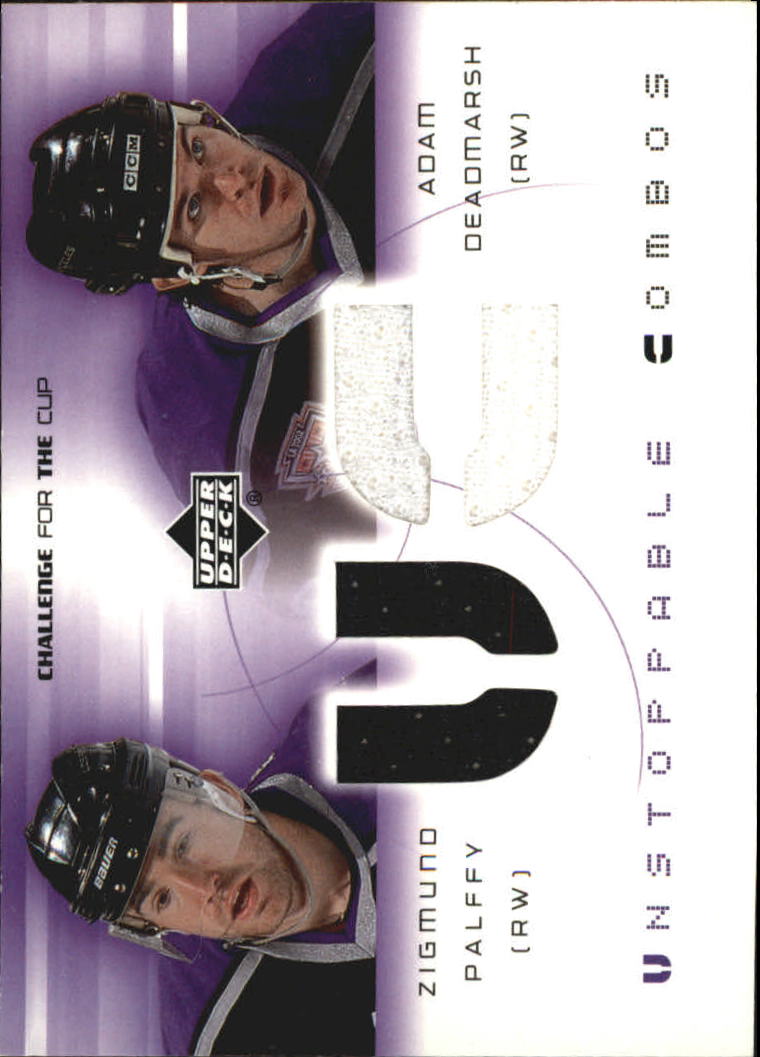 2001-02 UD Challenge for the Cup Jerseys #UCPD Zigmund Palffy/Adam Deadmarsh