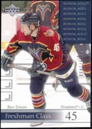 2001-02 Upper Deck Honor Roll #64 Ben Simon RC