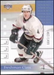 2001-02 Upper Deck Honor Roll #89 Justin Kurtz RC