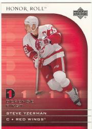 2001-02 Upper Deck Honor Roll Defense First #DF3 Steve Yzerman