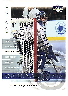 2001-02 Upper Deck Honor Roll Original Six #OS6 Curtis Joseph