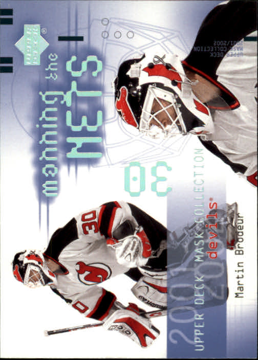2001-02 UD Mask Collection #118 Martin Brodeur MTN