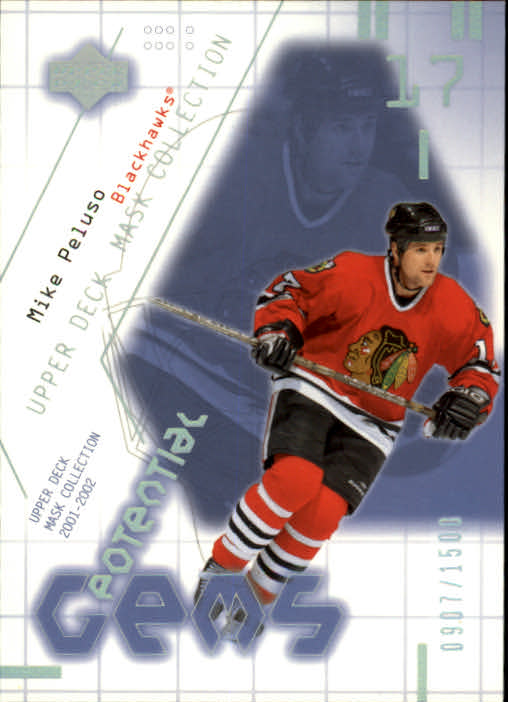 2001-02 UD Mask Collection #139 Mike Peluso RC
