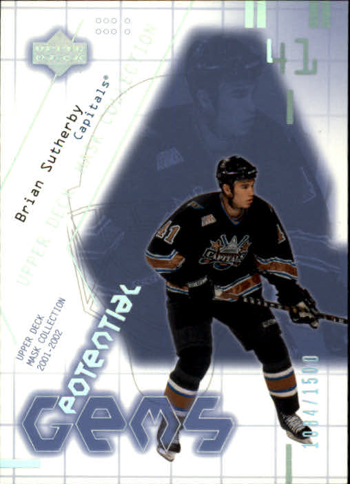 2001-02 UD Mask Collection #170 Brian Sutherby RC