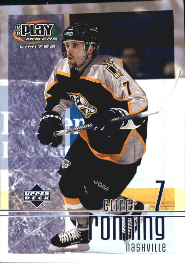 2001-02 UD Playmakers #57 Cliff Ronning