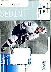 2001-02 UD Top Shelf Jerseys #DS Daniel Sedin