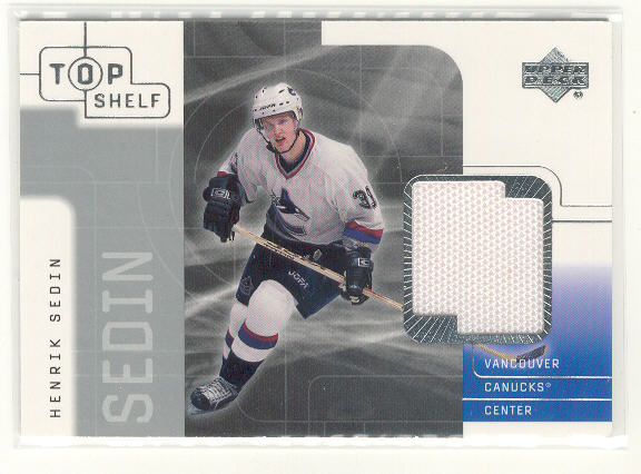 2001-02 UD Top Shelf Jerseys #HS Henrik Sedin