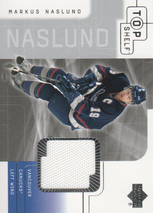 2001-02 UD Top Shelf Jerseys #TJMN Markus Naslund Upd