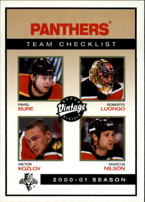 2001-02 Upper Deck Vintage #113 Panthers CL