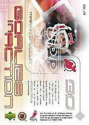 2001-02 Upper Deck Goalies in Action #GL3 Martin Brodeur back image