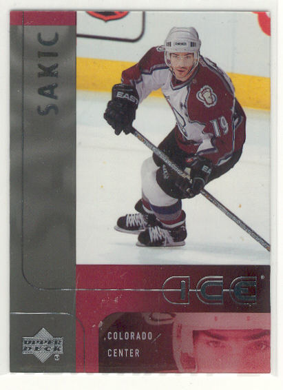 2001-02 Upper Deck Ice #90 Joe Sakic