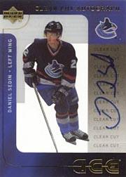 2001-02 Upper Deck Ice Autographs #DS Daniel Sedin