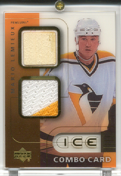 2001-02 Upper Deck Ice Jersey Combos #ML Mario Lemieux