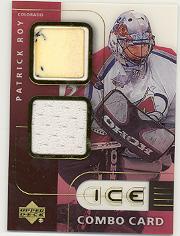 2001-02 Upper Deck Ice Jersey Combos #PR Patrick Roy