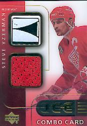 2001-02 Upper Deck Ice Jersey Combos #SY Steve Yzerman