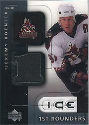 2001-02 Upper Deck Ice First Rounders Jerseys #FJR Jeremy Roenick
