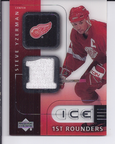 2001-02 Upper Deck Ice First Rounders Jerseys #FSY Steve Yzerman