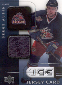 2001-02 Upper Deck Ice Jerseys #JSA Serge Aubin