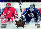 2001-02 Vanguard East Meets West #2 Patrick Roy/Dominik Hasek