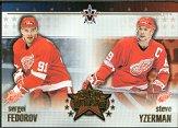 2001-02 Vanguard East Meets West #7 Steve Yzerman/Sergei Fedorov