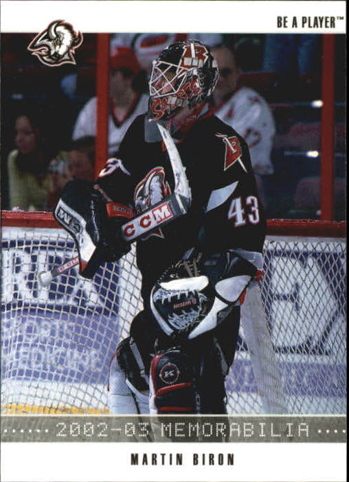 2002-03 BAP Memorabilia #9 Martin Biron