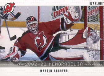 2002-03 BAP Memorabilia #89 Martin Brodeur