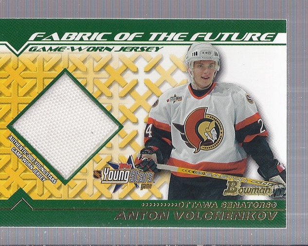 2002-03 Bowman YoungStars Jerseys #AV Anton Volchenkov
