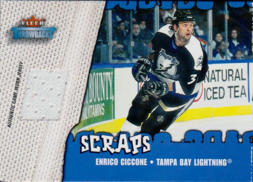 2002-03 Fleer Throwbacks Scraps #2 Enrico Ciccone