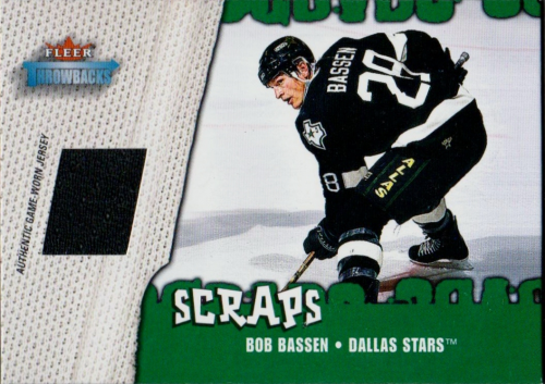 2002-03 Fleer Throwbacks Scraps #3 Bob Bassen