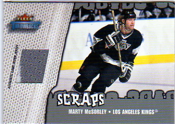 2002-03 Fleer Throwbacks Scraps #6 Marty McSorley