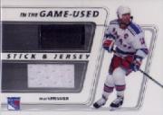 2002-03 ITG Used Jersey and Stick #SJ17 Mark Messier