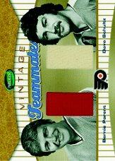 2002-03 Parkhurst Vintage Teammates #VT13 Bernie Parent/Dave Schultz