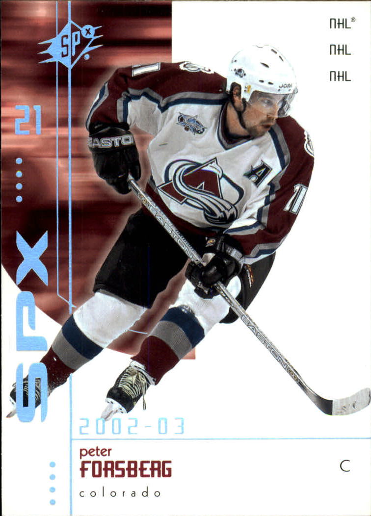 2002-03 SPx #19 Peter Forsberg
