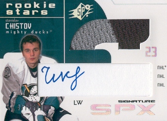 2002-03 SPx #156 S.Chistov JSY AU/500 RC