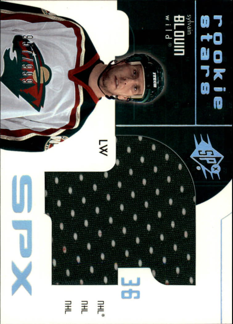 2002-03 SPx #164 Sylvain Blouin JSY RC