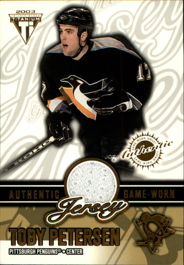 2002-03 Titanium Jerseys #55 Toby Petersen/1320