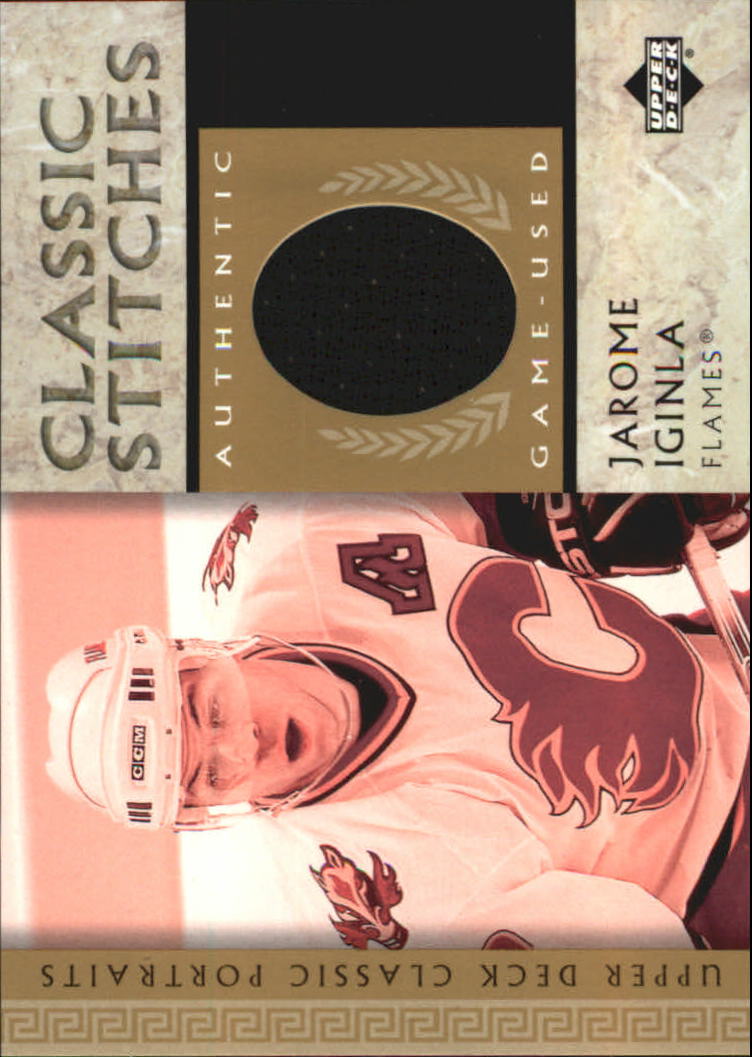 2002-03 Upper Deck Classic Portraits Stitches #CJI Jarome Iginla