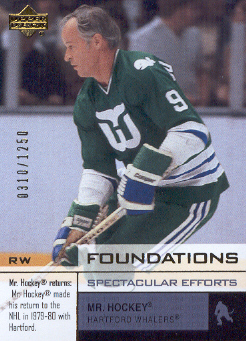2002-03 UD Foundations #104 Gordie Howe SE