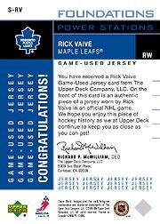 2002-03 UD Foundations Power Stations #SRV Rick Vaive back image