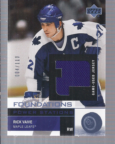 2002-03 UD Foundations Power Stations #SRV Rick Vaive