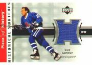 2002-03 UD Piece of History Historical Swatches Jerseys #HSGL Guy Lafleur