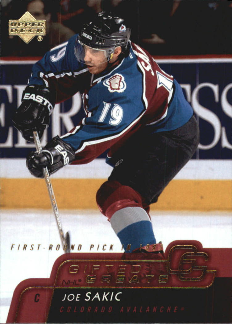 2002-03 Upper Deck Gifted Greats #GG3 Joe Sakic