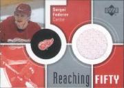 2002-03 Upper Deck Reaching Fifty Jerseys #50SF Sergei Fedorov