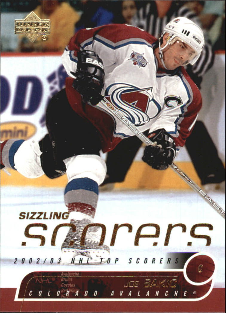 2002-03 Upper Deck Sizzling Scorers #SS5 Joe Sakic