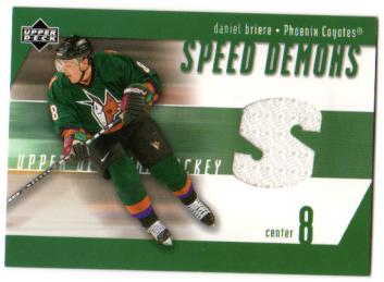 2002-03 Upper Deck Speed Demons Jerseys #SDDB Daniel Briere