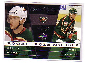 2002-03 Upper Deck Rookie Update #115 Marian Gaborik RRM
