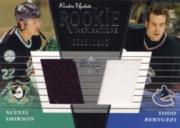 2002-03 Upper Deck Rookie Update #150B Alexei Smirnov/Todd Bertuzzi
