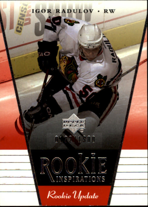 2002-03 Upper Deck Rookie Update #173 Igor Radulov RC